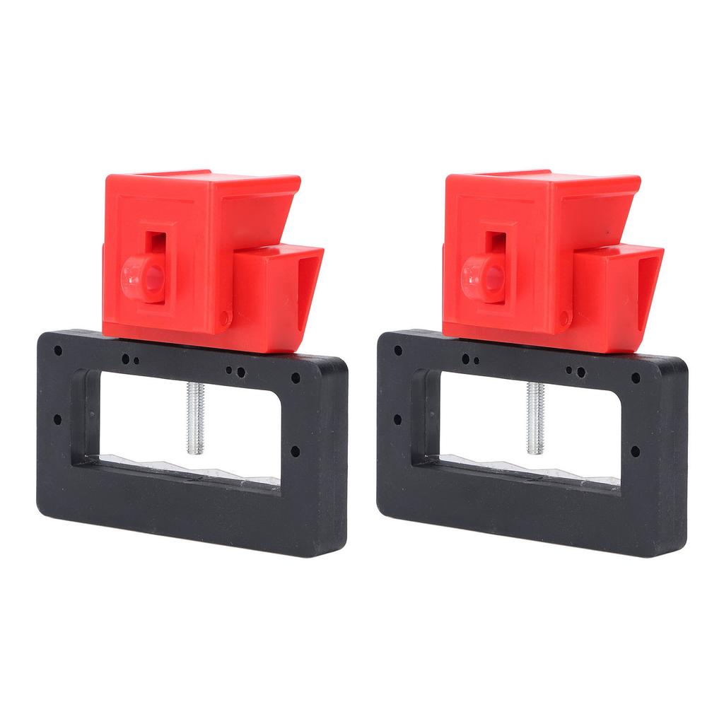 2PCS Clamp On Circuit Breaker Tagout Device Blade Teeth Bite Design Circuit Breaker Lockout Device
