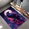 Raven moonlight flowers mystery carpet Yoga living room room decor children's crawling mat doormat area rug games mat