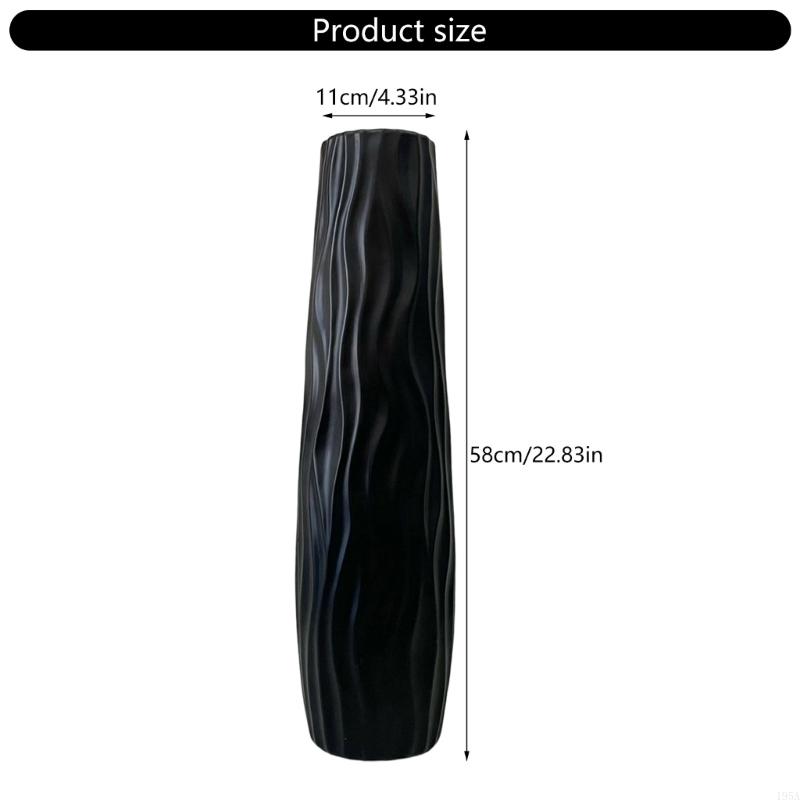 Faux Ceramic Vases 22.83" Tall Floor Vases Large Flower Vases Decorative Vases for Modern Home Decors Living Room Office