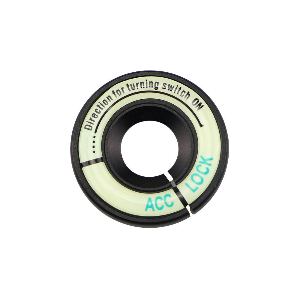 

Светящееся кольцо для ключа зажигания автомобиля, декоративное кольцо для замочной скважины для Volkswagen Vw Golf 6 MK6 Golf 7 MK7 VII чёрный