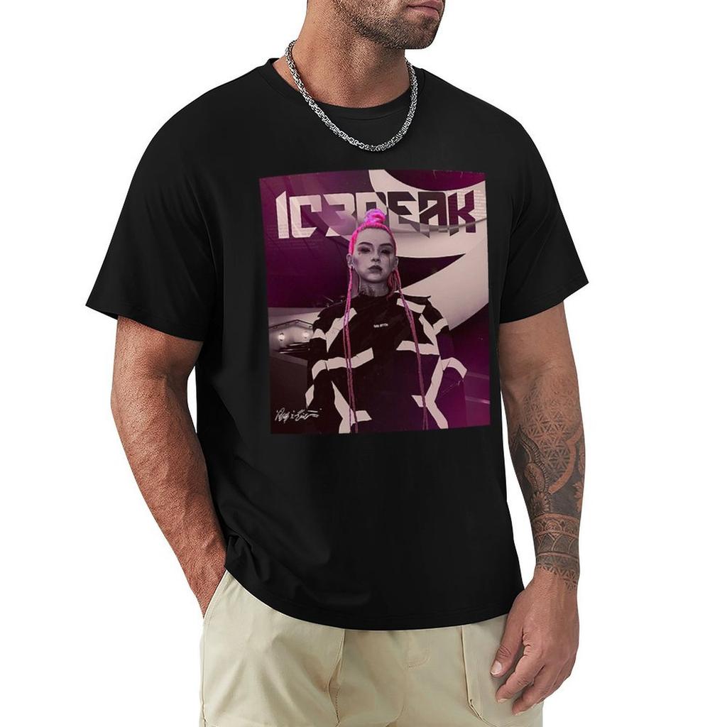 Koszulka Ic3peak koszulki graficzna vintage koszulka anime koszulka z grafiką męskie koszulki plus size