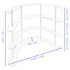 Clear Acrylic Curved Display Stand Shelf for Collectibles Figures and Toys Available In 3 Tier and 4 Tier Sizes