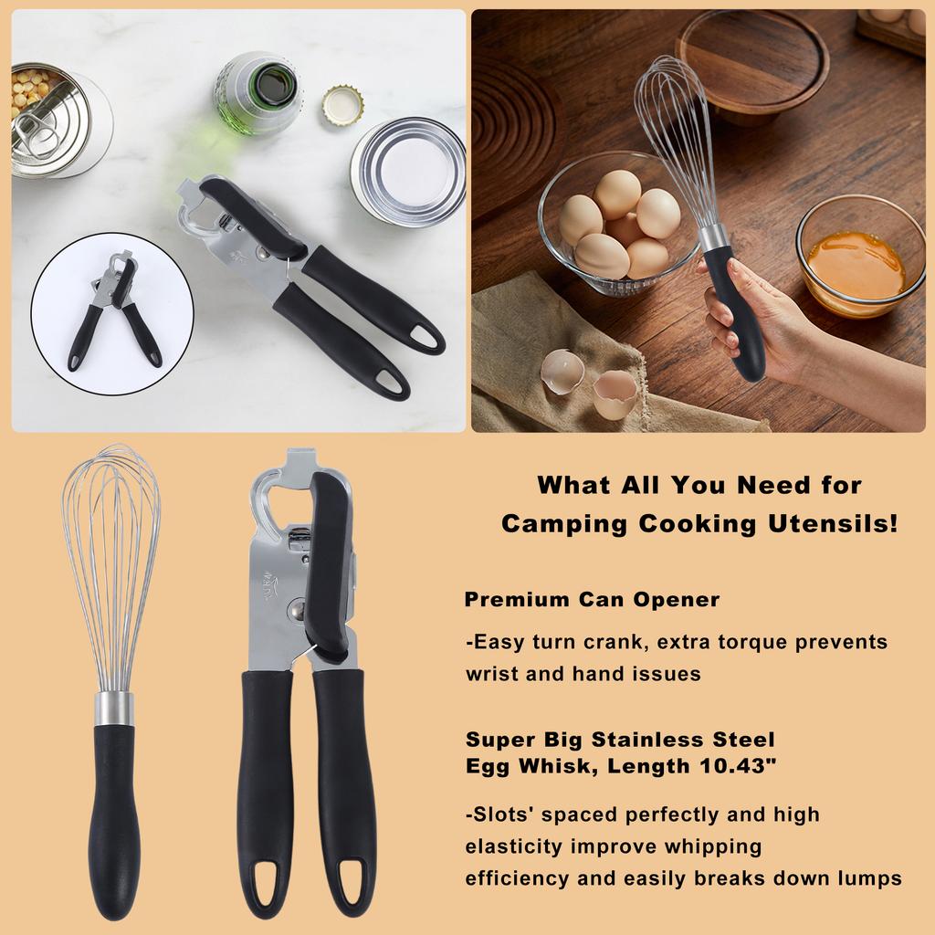 26Pcs Outdoor Camping Cooking Utensils Set Silicone Kitchen Utensil Cooking Set Rvs Camping Cooking And Grilling Gear Must Haves