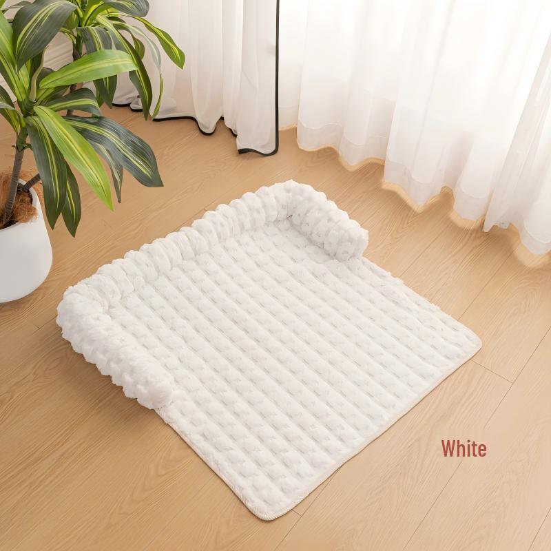 Plush Anti-Scratch Non-Slip Pet Mat for Cats & Dogs - Thickened Sofa Dog Bed
