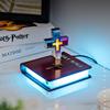 Magnetic Levitating Cross Night Light Book Base Color Changing LED Floating Lamp Desktop Decor