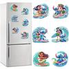 6Pcs Surfing Series Diamond Art Fridge Magnet Diamond Painting Refrigerator Magnet DIY Fridge Stickers for Fridge Whiteboards