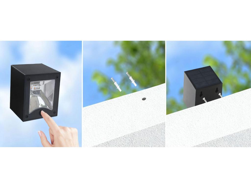 Waterproof Outdoor LED Solar Wall Lights for Garden and Patio Decoration