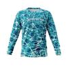 SIMMS Fishing Clothes Luya Long-sleeved Round-neck T-shirt Men's Sunscreen Quick-drying Breathable