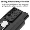 Mit Stifthalter Magnetische Panzerhülle für Samsung Galaxy Z Fold 6 4 5 3 2 Autohalter Ring Schiebekamera 360 Vollschutz Ständerhülle