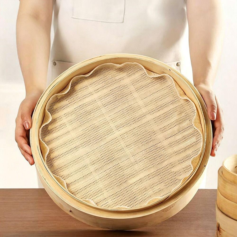 Breathable Steaming Liner Cotton Steamer Mat New Bun Steamer Cloth  Bun Steaming