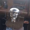 1pcs Skulls Soldier Grip - Handcrafted Gear Knob,Sliver Skulls Car Stick Shifter Handle,Skeleton Style Transmissions
