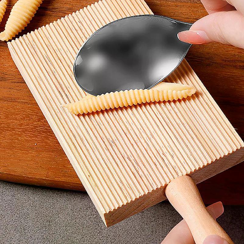 Wooden Butter Table and Popsicles Wooden Garganelli Board Natural Wood Practical Pasta Gnocchi Macaroni Board Making Handmade