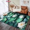 Lotus-Themed Carpet for Meditative Home Decor rug for home sofa bedroom, gift mat