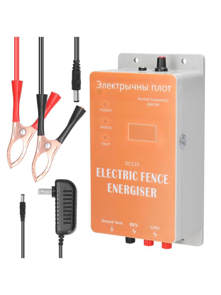 Elstängselaggregat Laddare Pulsstyrenhet Djur Fjäderfägård Elstängselaggregat Trädgårdsstängsel Energiförstärkare