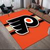 Philadelphia Flyers2 Flannel Pattern Square Carpet,Area Rug,Carpet Rug for Living Room Bedroom Sofa Playroom Decor,Non-slip Floor Mat