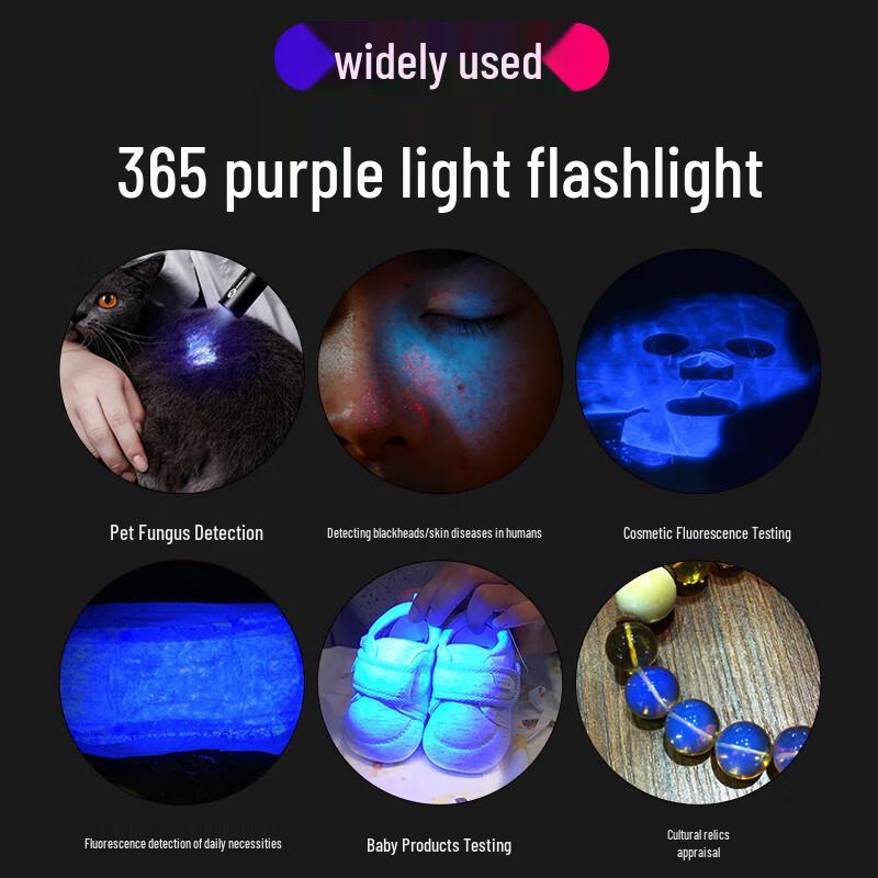 SHENYU 100W 365nm UV Wiederaufladbare Taschenlampe