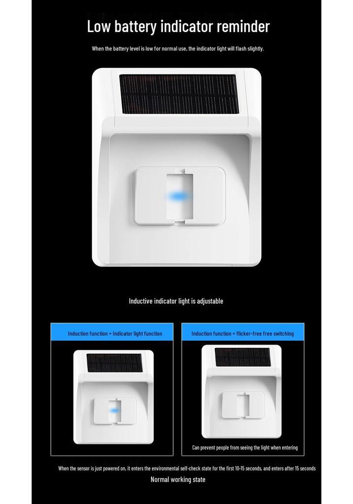 Solar-Powered Dual Detection Driveway Alarm & Wireless Doorbell System