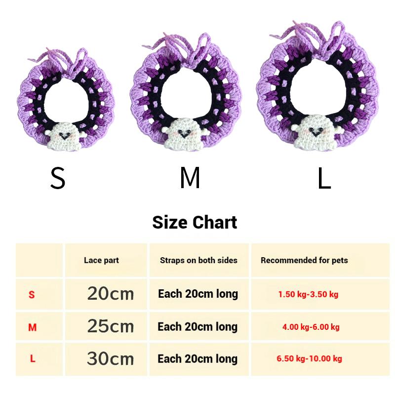 Halloween Christmas Cat Collar Pet Scarf Accessorie Cute Cat Clothing Decoration Pet Clothes for Cat Halloween Decoration