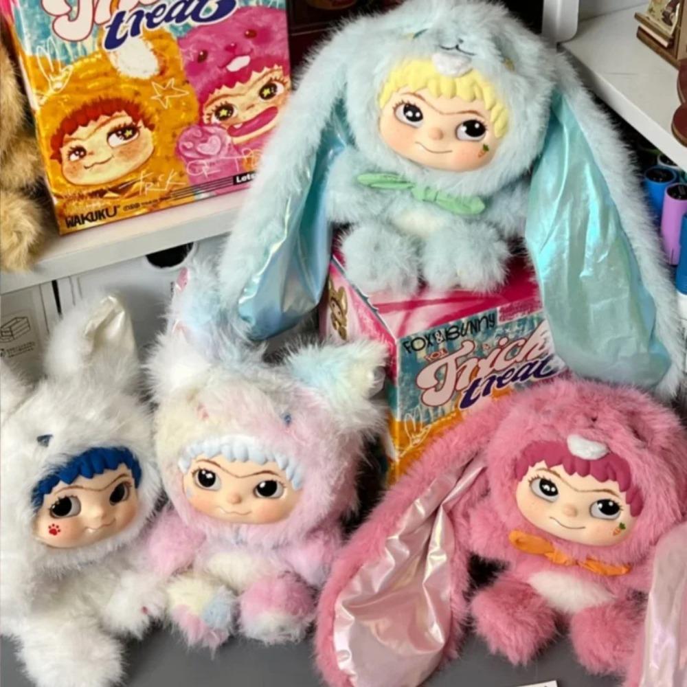 Offizieller Trendiger Spiel Blind Box Plüsch Anhänger Wakuku Fuchs Hase Unfug Tagebuch Serie Mädchen Geschenk Niedliches Ornament Mystery Box