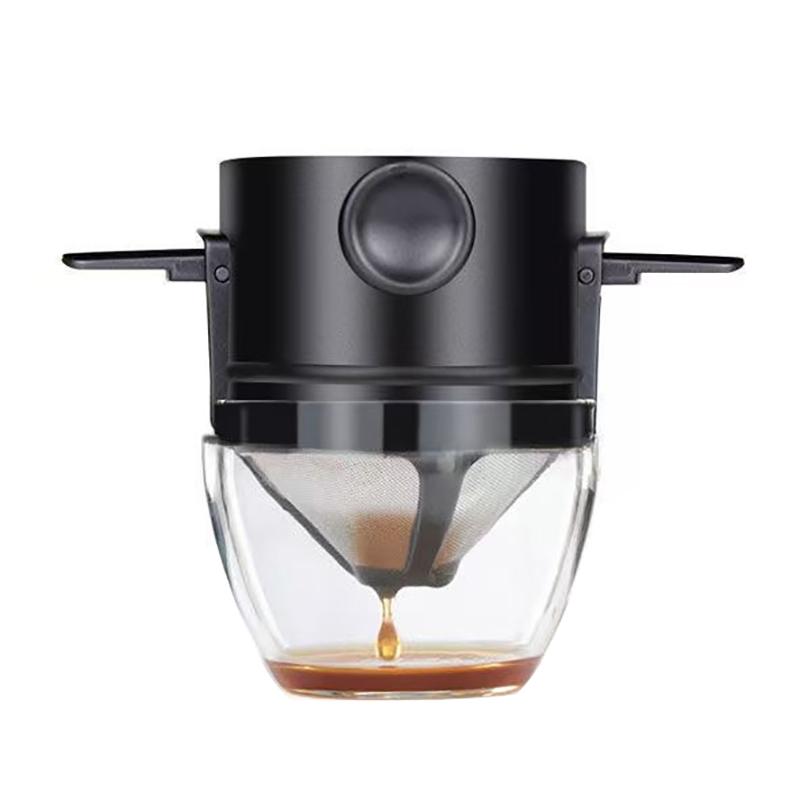 Foldable Portable Coffee Filter Coffee Maker Stainless Steel Drip Coffee Tea Holder Reusable Paperless Pour Over Coffee Dripper