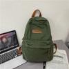 Amerikanischer High School Retro Rucksack Alt Gewaschener Canvas Rucksack für Männer und Frauen Schultasche für Studenten