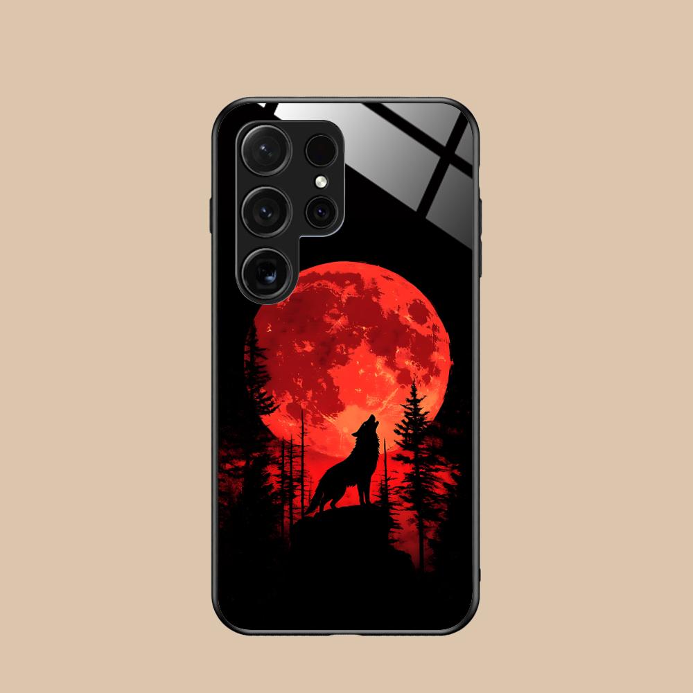 

Fashion Wolf Mobile Phone Case for Samsung Galaxy A56 55 54 53 52 51 36 35 34 23 16 15 5G Glass Colorful Cover Smartphone Pretty Galaxy A52s 5G