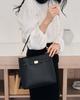 ESquire Collection ESquire Women S Double Coated Camille Tote Bag Black