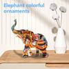Colorful , Elephant Ornaments, Creative Animals For Home Desktop Wine Cabinets, Resin Handicrafts And Ornaments.