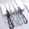 Creative Gravel Stone Mobile Phone Chain Women Girls Natural Bead Anti-Lost Fashion Jewelry Cellphone Strap Lanyard Hanging