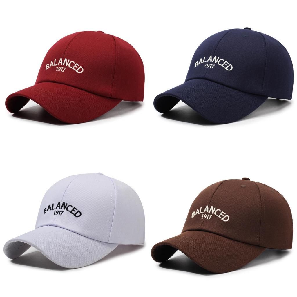 Balanced Letter Embroidery Baseball Cap Sun Protection Breathable Hat Peaked