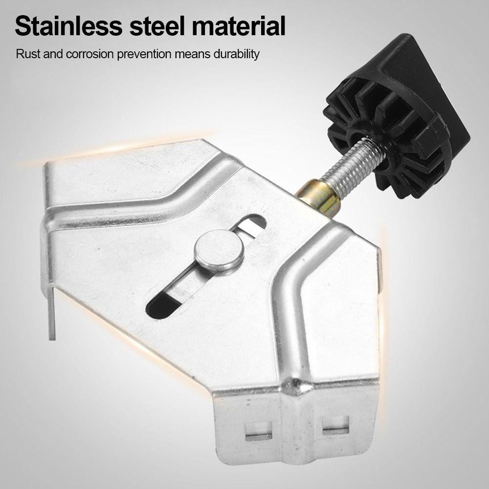 Quick Clip Right Angle Clamp Stainless Steel Angle Clip Clamp Durable Corner Locator  Woodworking
