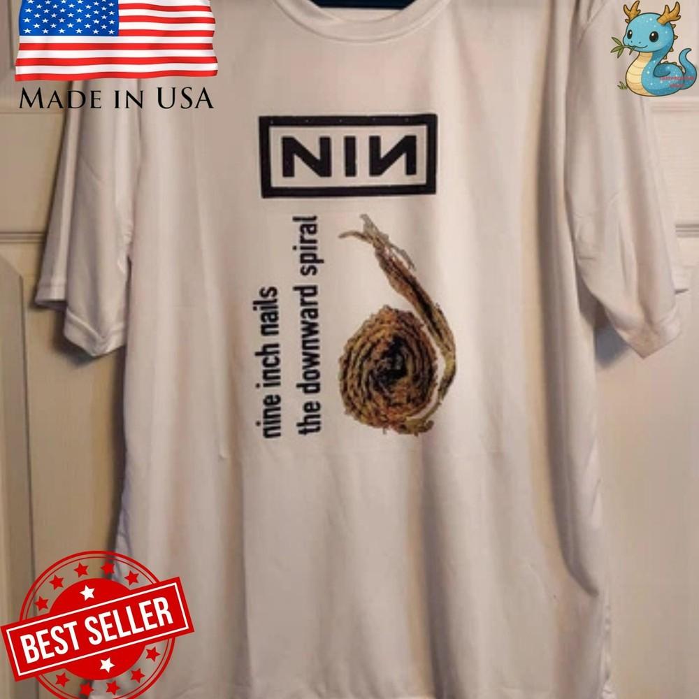 Vintage Style Nine Inch Nails NIN Repint Graphic Shirt Black Tee Unisex T-Shirt XXXXL