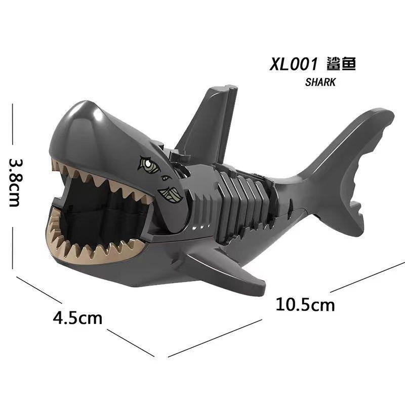 Big Shark Dwarf Boar Horned Sheep Mount Animal Armor Accessories Weapons Medieval Knight Figures Building Blocks Children Toys