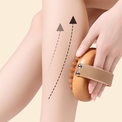 Yousheng Meridian-Druckbürste Holztherapie-Massagebürste für Bauchfett Cellulite-Entferner Natürliche Holzkörperbürste zur Linderung von Muskelschmerzen