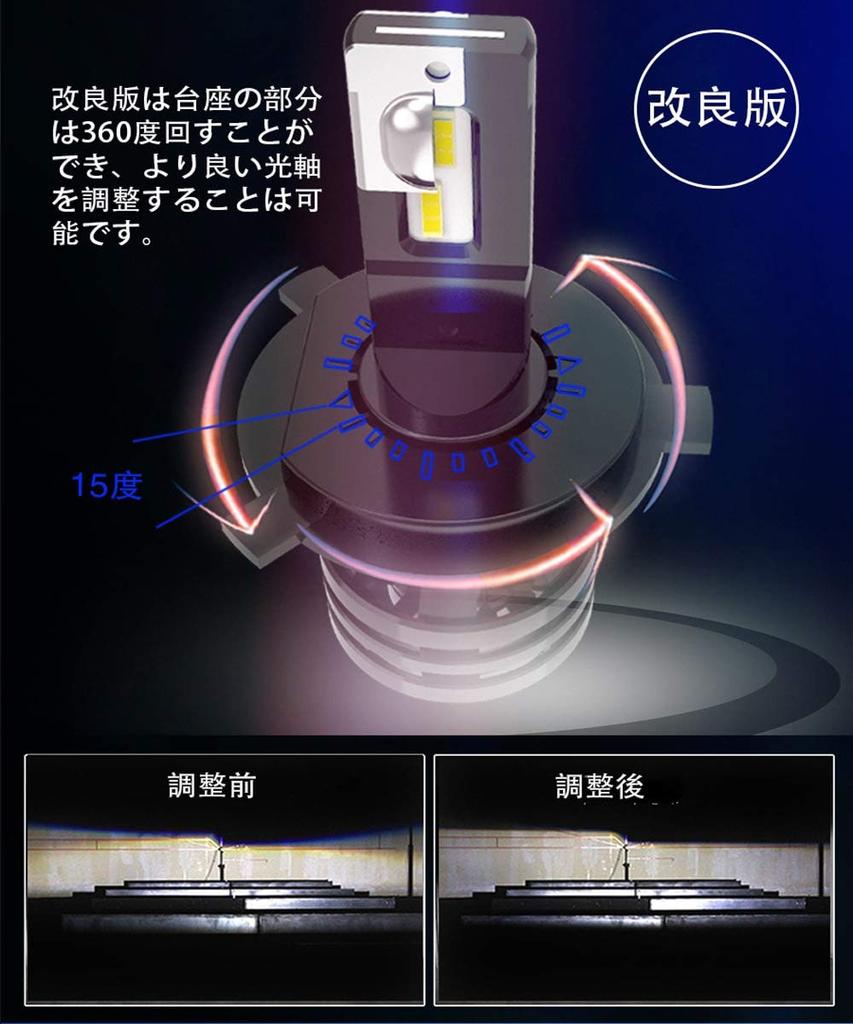Mini 4 H4 LED Headlights, Fog Lamp, 60W, 12000 Lumens, 6000K, White, Vehicle Inspection Compatible