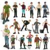 Realistic Farm Scene Model: Farmers, Field Workers & Feeding Chickens - 39 Types