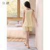 Xuan Liang Bubble Cotton Pajamas Women's Summer Thin Cotton Tank Top Shorts Casual Relaxation Large Home Clothing Set