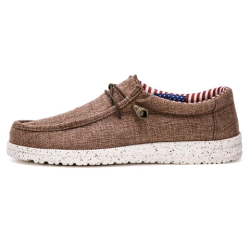 New Men's Large Size Canvas Shoes Flat Comfortable Casual Shoes Walking Men Shoes Cover Foot Spring and Autumn40-48