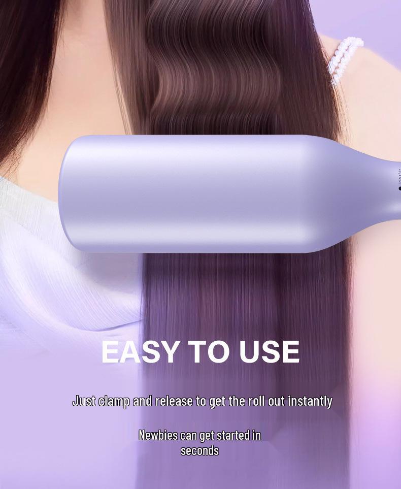 32mm Large Barrel Curling Iron with Deep V Wave Design for Safe and Effective Hair Styling