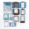 10Pcs Window Frame Stickers Decorative Stickers For Scrapbooking Supplies Junk Journal Kit Album Planner Diy Craft Embellishment