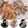 Solid Color Neck Scarf Knitted Neckerchief Wrap Winter Warm Neck Warmer  Women