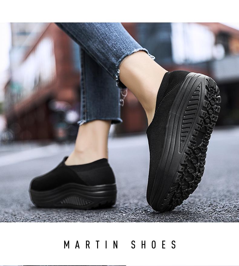 Plus Size Lightweight Slip-On Sneakers with Thick EVA Sole for Nurses