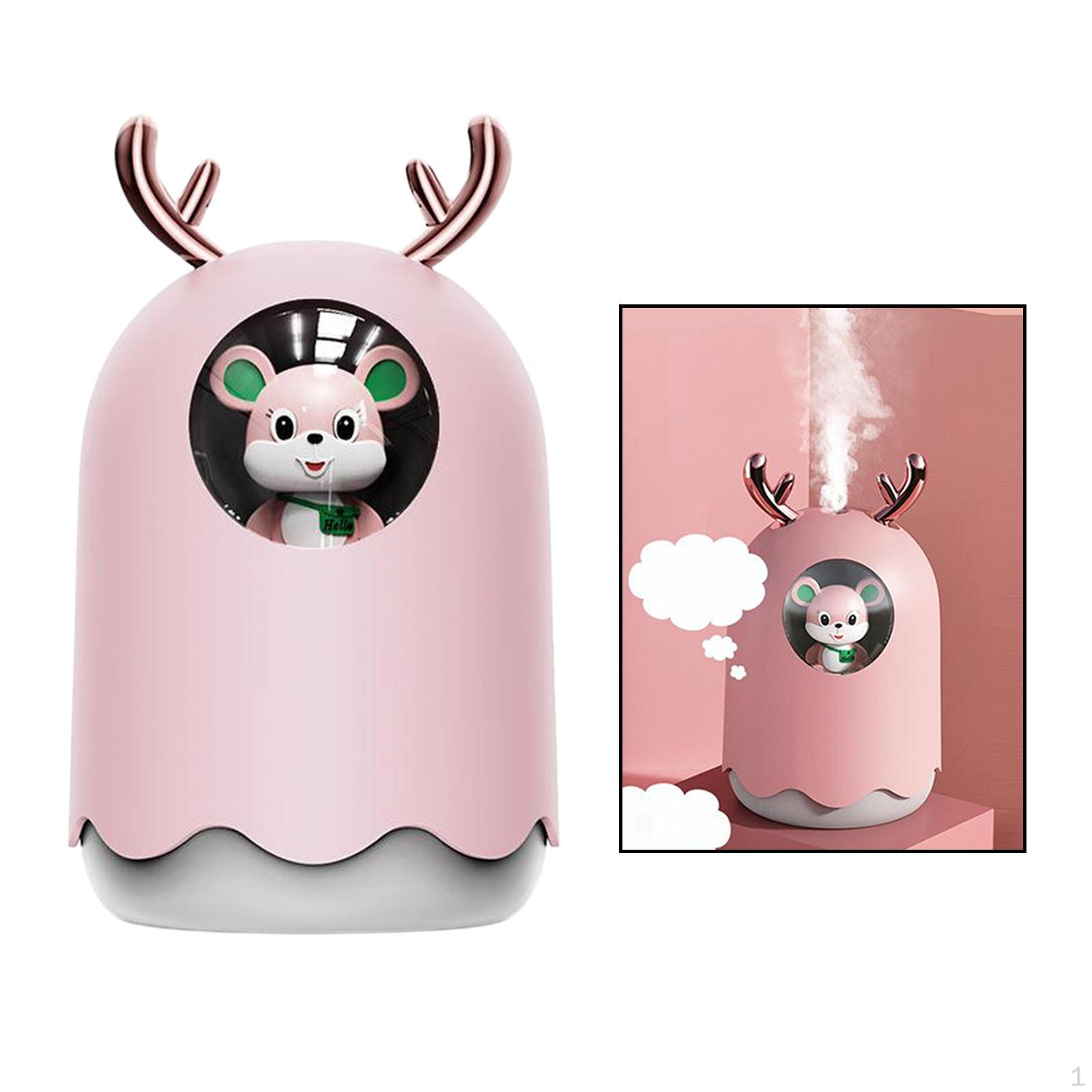

300ML Humidifier Essential Oil Silence Safety Switch with Gifts, 2 Mist Modes рожевий