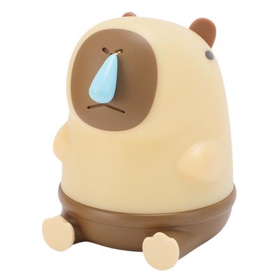 LED Night Light Snotty Capybara Cartoon Rechargeable Bedside Lamp for Bedroom Dormitory Decoration Boys Girls Present