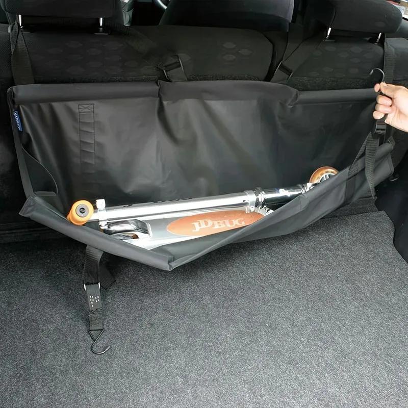 1Pc Car Trunk Organizer Oxford Backseat Storage Bag Net Multi-use Adjustable Seat Back Organizers Universal for Cars