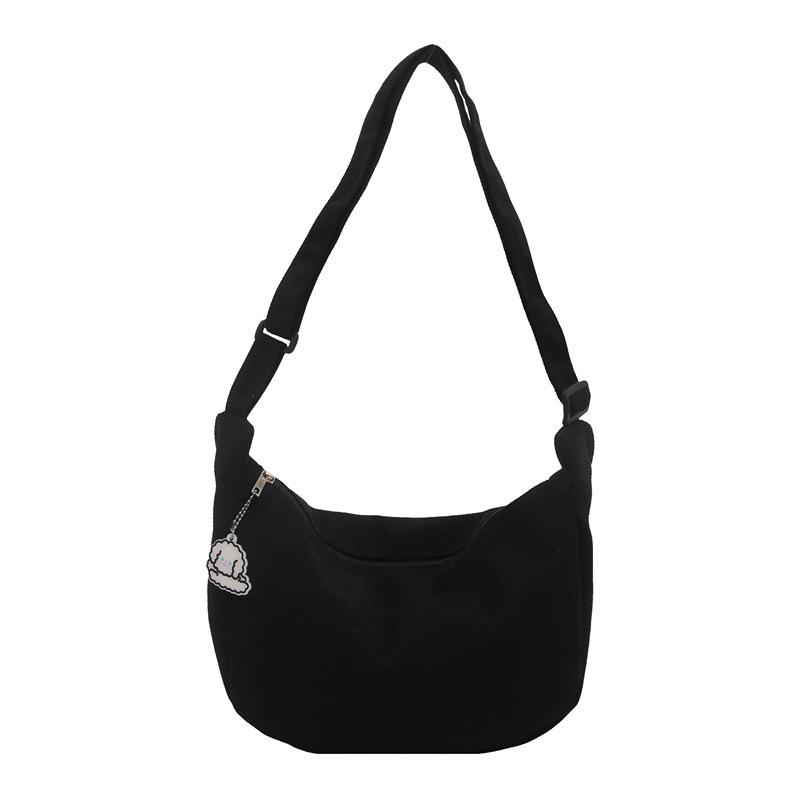 2025 lazy wind Japanese tide literary shoulder bag messenger bag chic student leisure Korean version women's simple dumpling bag