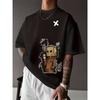 Neues Sommer-T-Shirt für Herren: Modisches, schlichtes Muster, bedrucktes Oberteil