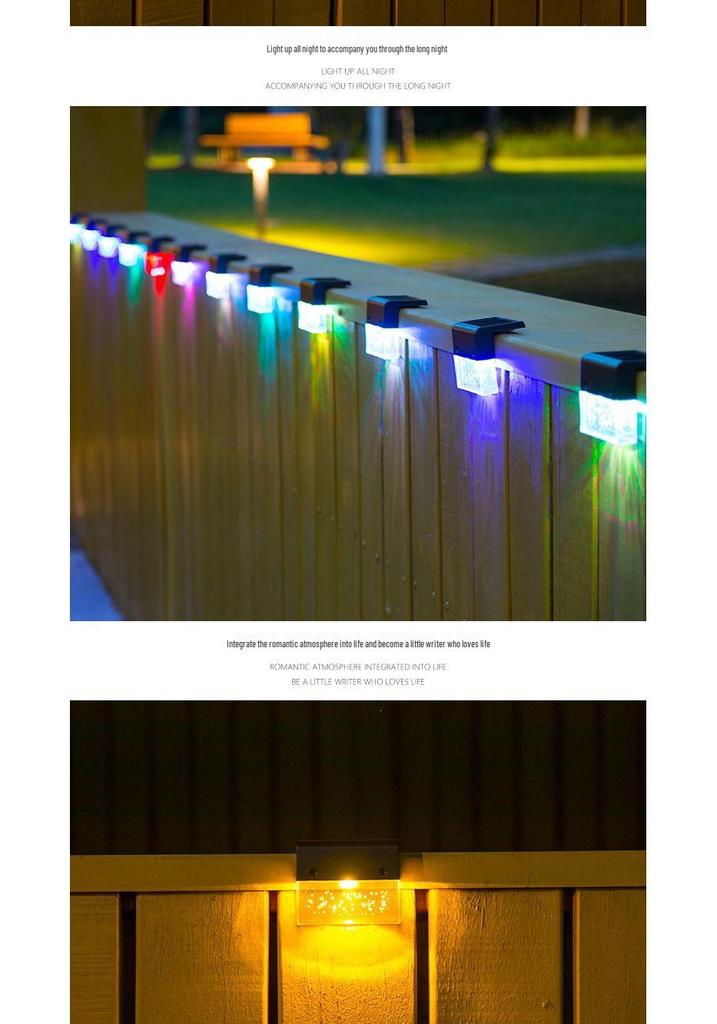 Outdoor Solar Step & Railing Light: Decorative LED for Garden, Ladder, Fence & Wall