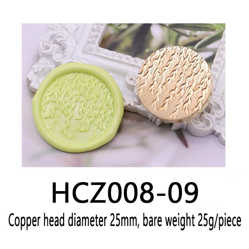 green plant series pattern Wax Seal Stamp Engraved Seal Head nvitation wax stamp Replace head Flowers Leaf Decorate Gift HCZ008
