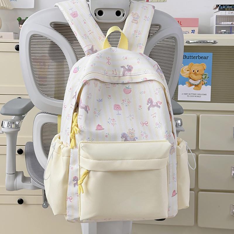 Schoolbag cute new backpack 1011 junior high school girls primary school backpack ins cute cartoon schoolbag female